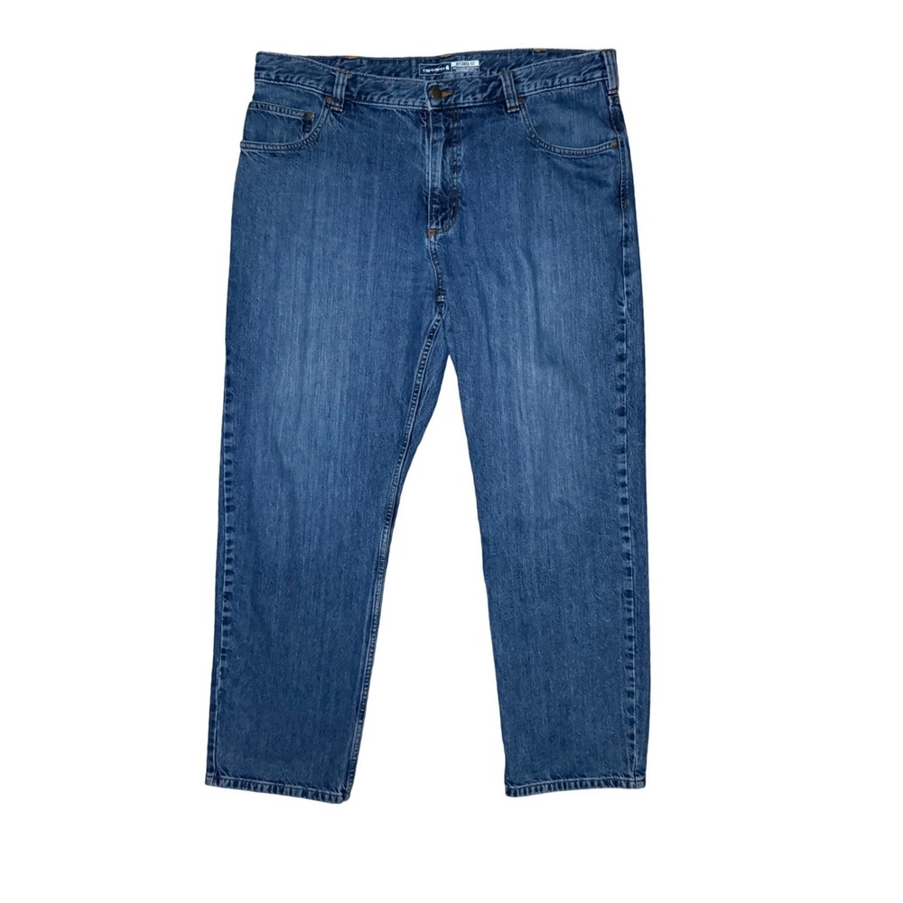 Carhartt Relaxed Fit Straight Leg Denim Jeans Mens 40x32 Blue